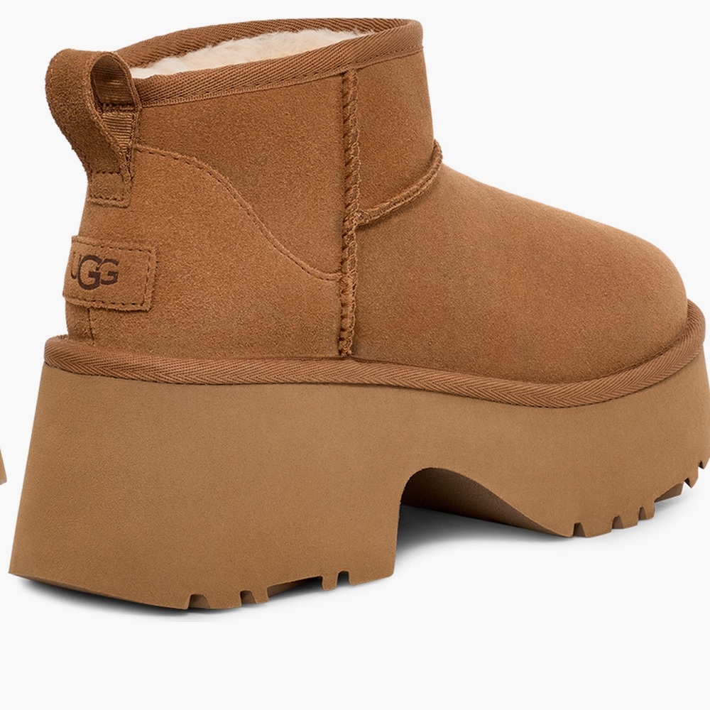 UGG Brown Platform Ankle Booties NWT - image 2